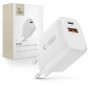 Caricatore da parete Tech-Protect NCA30 USB-A, USB-C PD 30W / QC3.0, bianco