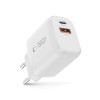 Caricatore da parete Tech-Protect NCA30 USB-A, USB-C PD 30W / QC3.0, bianco