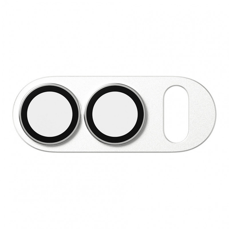 Protezione fotocamera Fender PanzerGlass per iPhone Duo, bianca