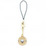 Tracolla per telefono Guess GUCPMHGLD Heart Diamond Charm con strass, oro