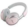 Cuffie wireless over-ear con logo script in metallo Guess GUBHC22PSBCSMP, ANC/ENC, rosa