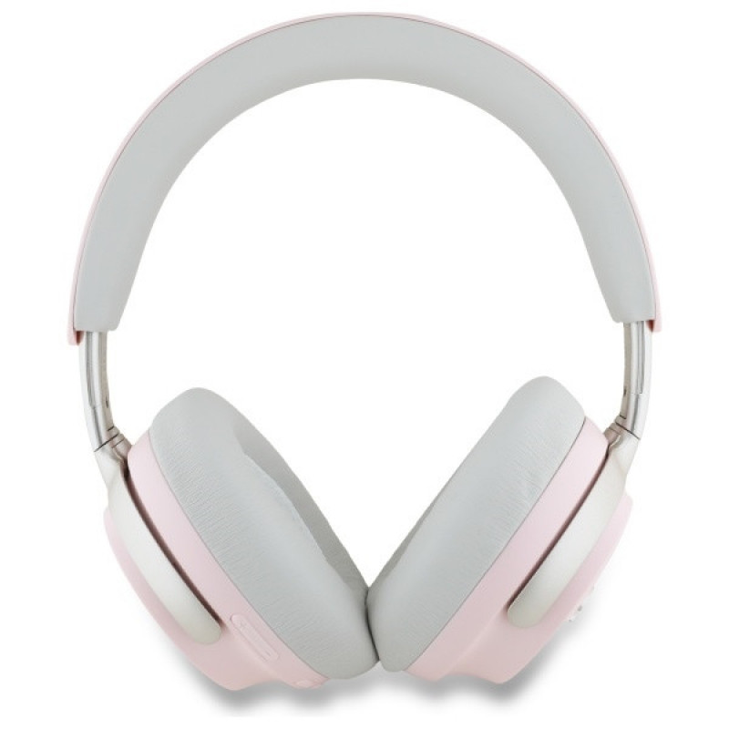 Cuffie wireless over-ear con logo script in metallo Guess GUBHC22PSBCSMP, ANC/ENC, rosa