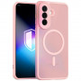 Custodia magnetica 3MK Misty MagCase per Samsung Galaxy A57, rosa