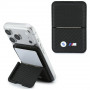 Portafoglio MagSafe BMW M Carbon Metal Logos, nero