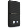 Portafoglio MagSafe BMW M Carbon Metal Logos, nero