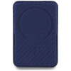 Portafoglio MagSafe BMW M Carbon Metal Logos, blu navy