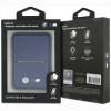 Portafoglio MagSafe BMW M Carbon Metal Logos, blu navy