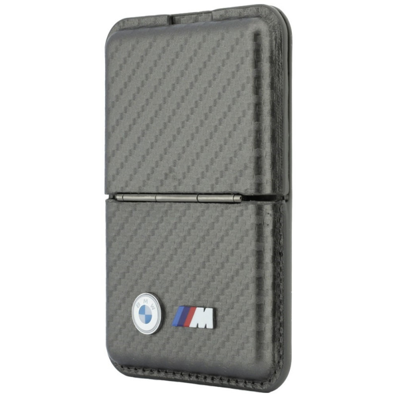 Portafoglio MagSafe BMW M Carbon Metal Logos, antracite