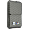 Portafoglio MagSafe BMW M Carbon Metal Logos, antracite