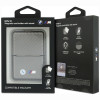 Portafoglio MagSafe BMW M Carbon Metal Logos, antracite
