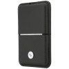 Portafoglio MagSafe BMW Carbon Metal Logos, nero