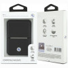 Portafoglio MagSafe BMW Carbon Metal Logos, nero