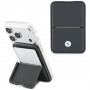 Portafoglio MagSafe BMW Carbon Metal Logos, antracite