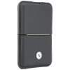Portafoglio MagSafe BMW Carbon Metal Logos, antracite