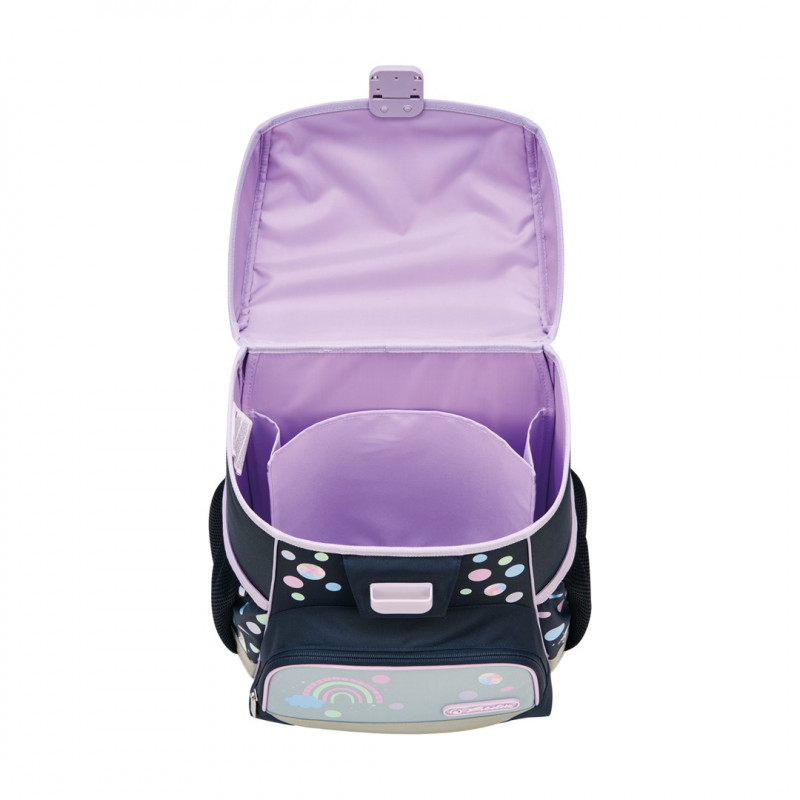 Set zaino scuola primaria Herlitz Loop Plus Unicorn Dreams, blu scuro/rosa