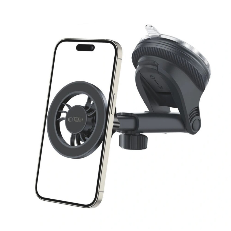Supporto auto magnetico MagSafe da cruscotto e bocchetta Tech-Protect N56, nero
