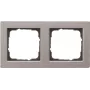 Cornice coprifrutto 2 posti Gira 021233 Gira E2, acciaio inox