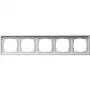 Gira 0215112 Cornice 5 posti, Gira Flächenschalter, bianco puro