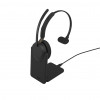 Cuffia mono Jabra Evolve3 65 UC, Link 390c, base di ricarica, nera (36599-889-889)