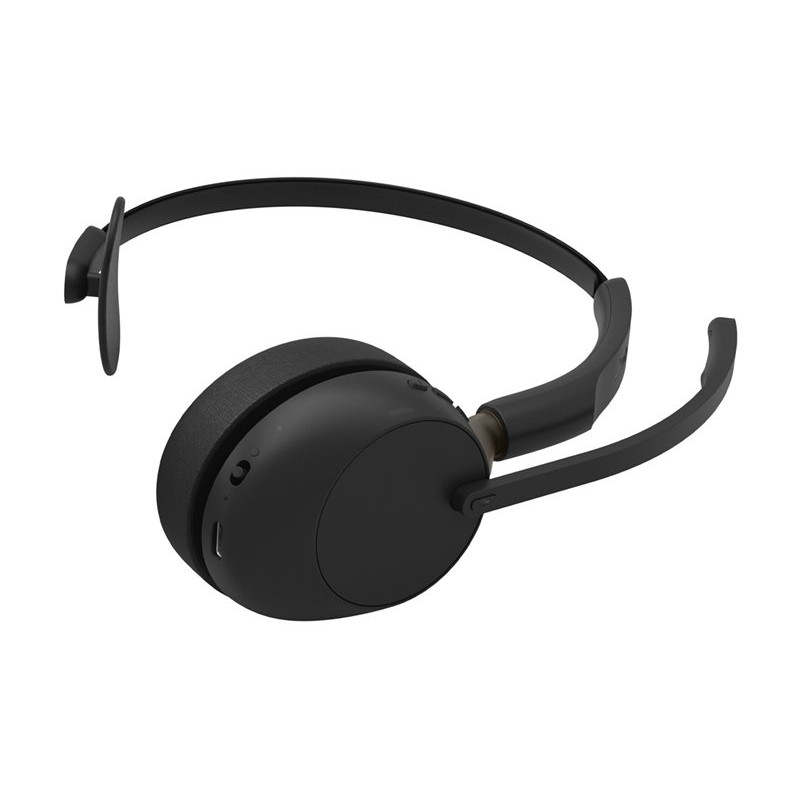 Cuffia mono Jabra Evolve3 65 UC, Link 390c, base di ricarica, nera (36599-889-889)