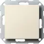 Placca cieca Gira con anello di supporto 026801, System 55, bianco crema, lucida