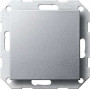 Gira 029626 Placca per interruttori a due vie, on/off e intermedi, System 55, alluminio