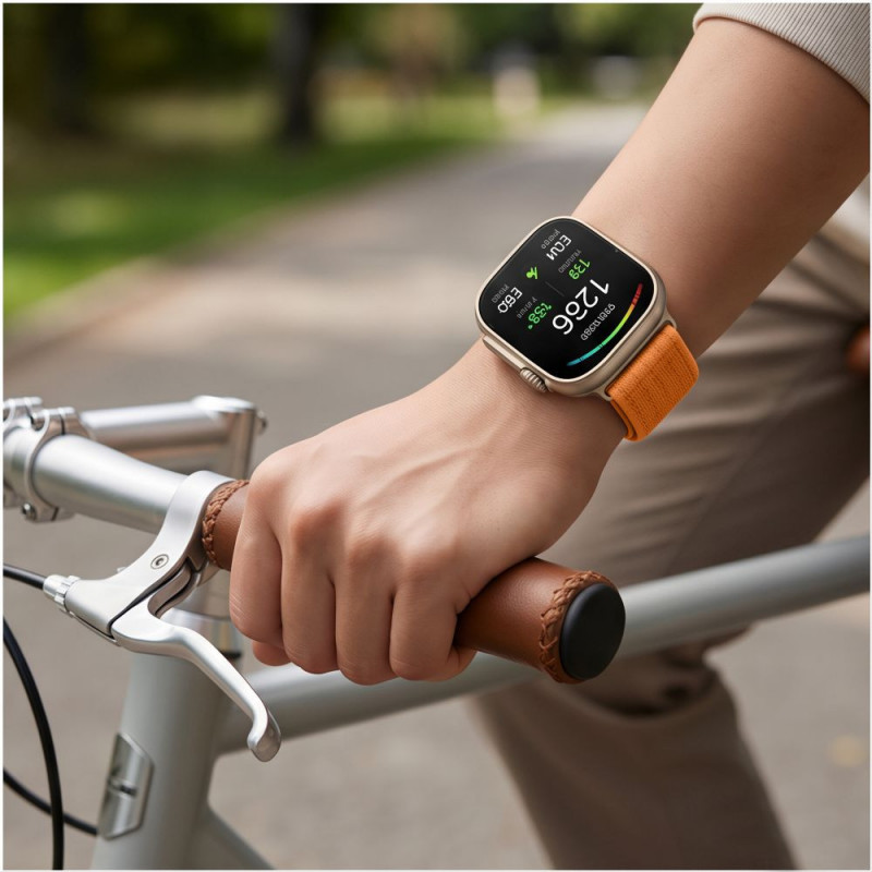 Cinturino in nylon Tech-Protect per Huawei Watch Fit 3 / 4 / 4 Pro / 5 / 5 Pro, arancione