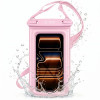 Custodia universale impermeabile galleggiante Tech-Protect UWC7 per smartphone fino a 6.9 pollici, rosa