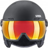 Casco da sci UVEX Wanted Visor, 58-61 cm (L), nero