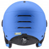 Casco da sci per bambini UVEX Rocket jr. Visor, blu opaco
