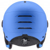 Casco da sci per bambini UVEX Rocket jr. Visor, blu opaco
