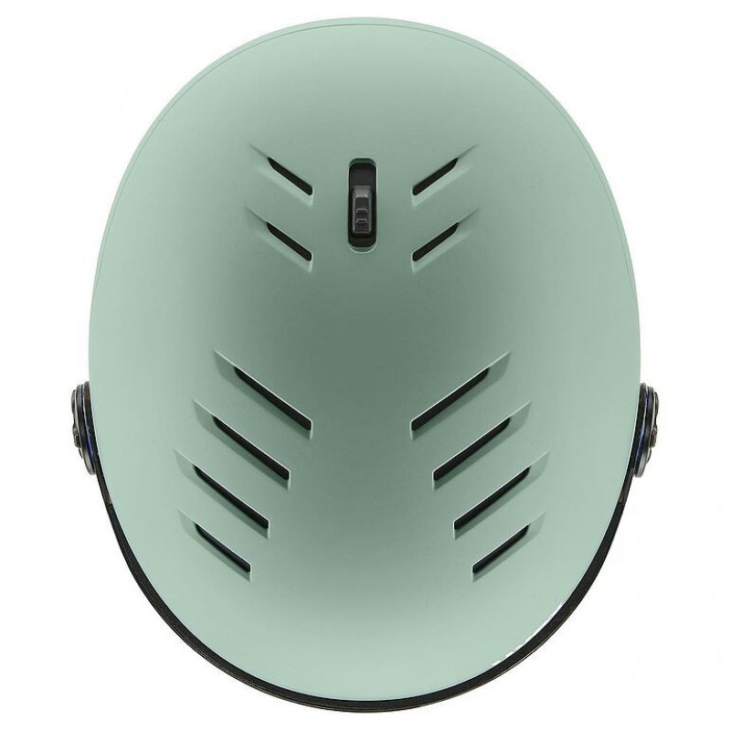 Casco da sci UVEX Wanted Visor, 58-61 cm (L), verde