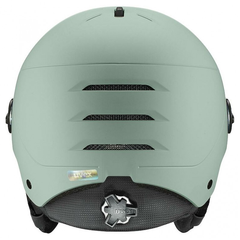 Casco da sci UVEX Wanted Visor, 58-61 cm (L), verde