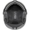Casco da sci UVEX Wanted Visor pro V, nero opaco