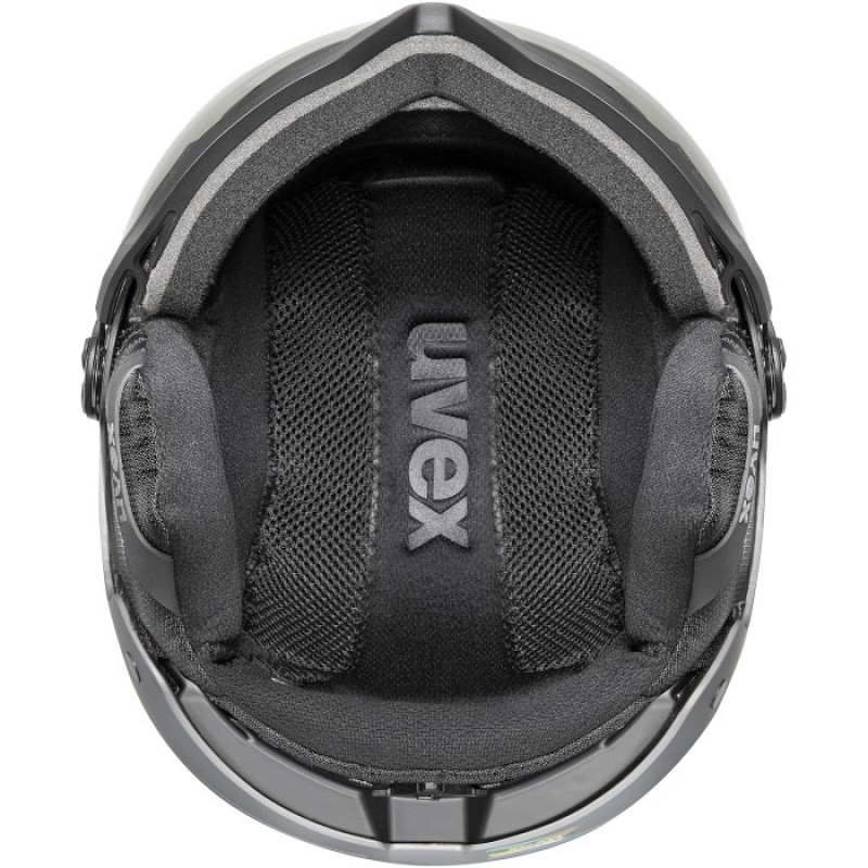 Casco da sci UVEX Wanted Visor pro V, nero opaco