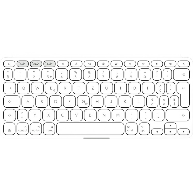 Tastiera Logitech Keys-To-Go 2 per iPad (920-013009), grigio chiaro, layout svizzero
