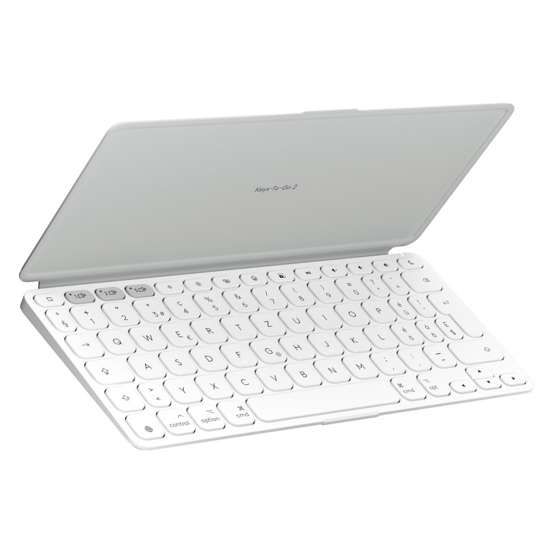 Tastiera Logitech Keys-To-Go 2 per iPad (920-013009), grigio chiaro, layout svizzero