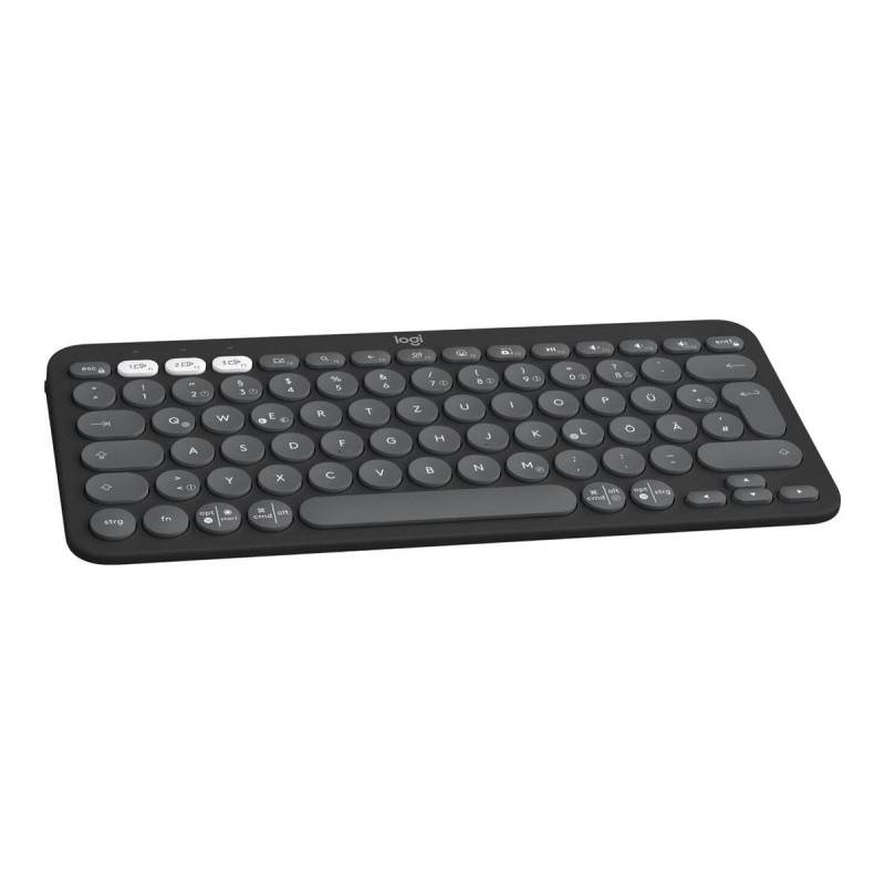 Tastiera Bluetooth Logitech Pebble Keys 2 K380s (920-011803), grafite, layout francese