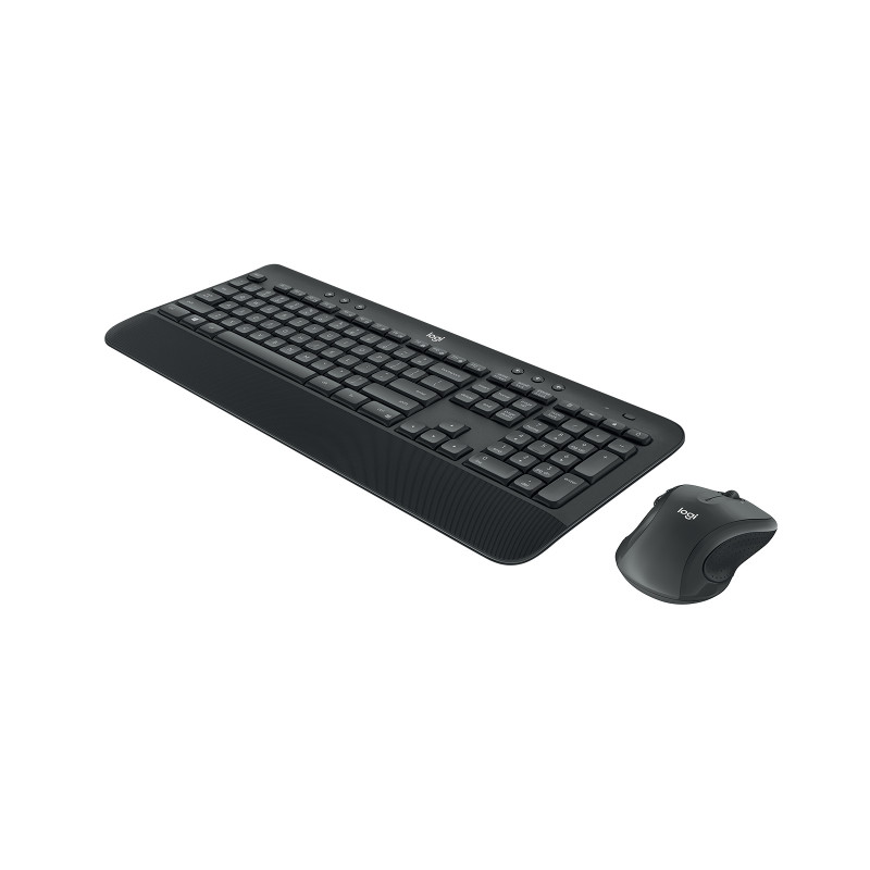 Combo tastiera e mouse wireless Logitech MK545 Advanced (920-008982), layout francese, nero