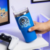 Paladone PP15504AB Astro Bot tazza da viaggio, 600 ml, blu