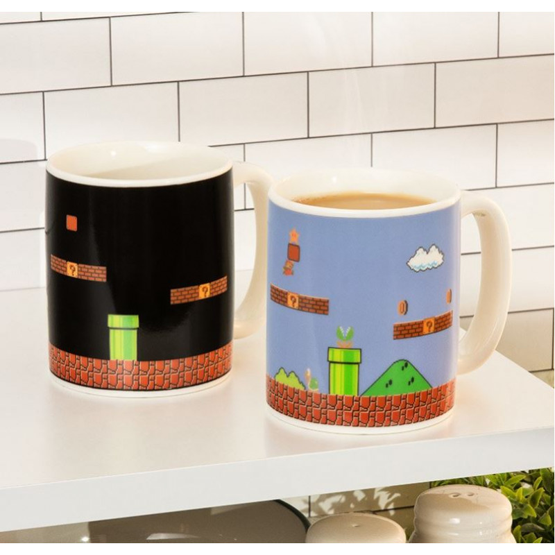 Paladone PP2927NN Tazza a cambio di calore Super Mario Bros., multicolore