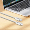 Cavo USB-C / USB-C Tech-Protect Ultraboost Lite PD60W/3A 200 cm, grigio freddo