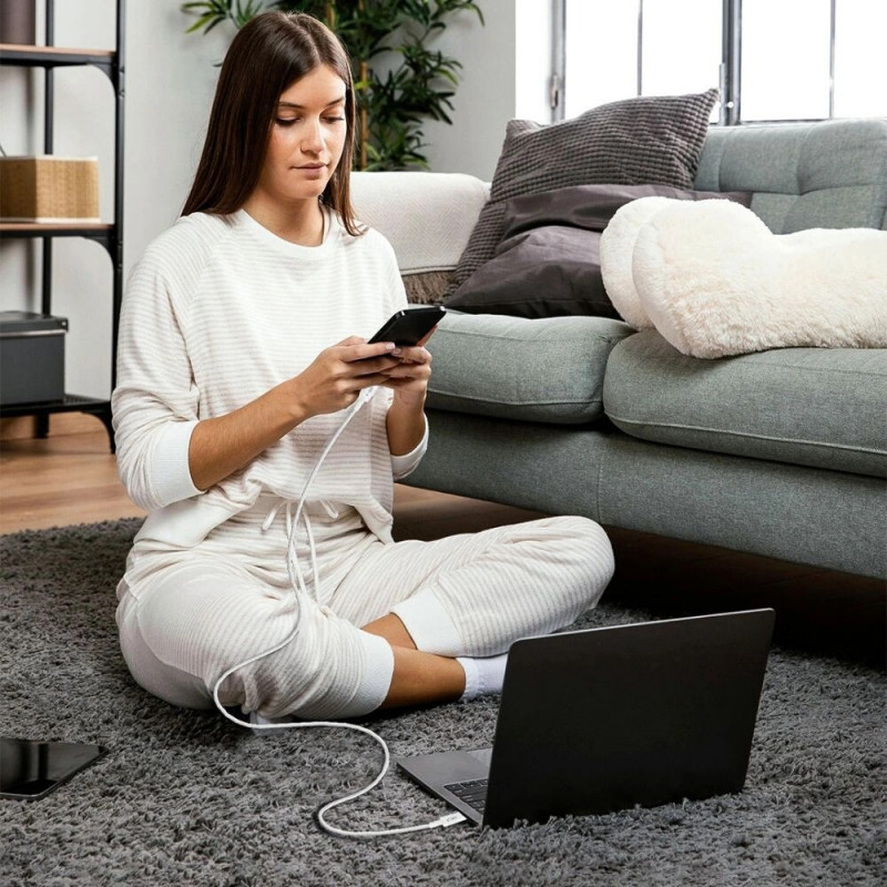 Cavo USB-C / USB-C Tech-Protect Ultraboost Lite PD60W/3A 200 cm, grigio freddo
