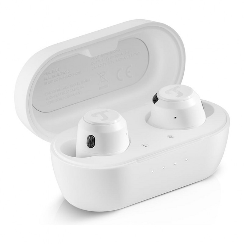 Cuffie Bluetooth true-wireless in-ear Teufel REAL BLUE TWS 3, bianco puro