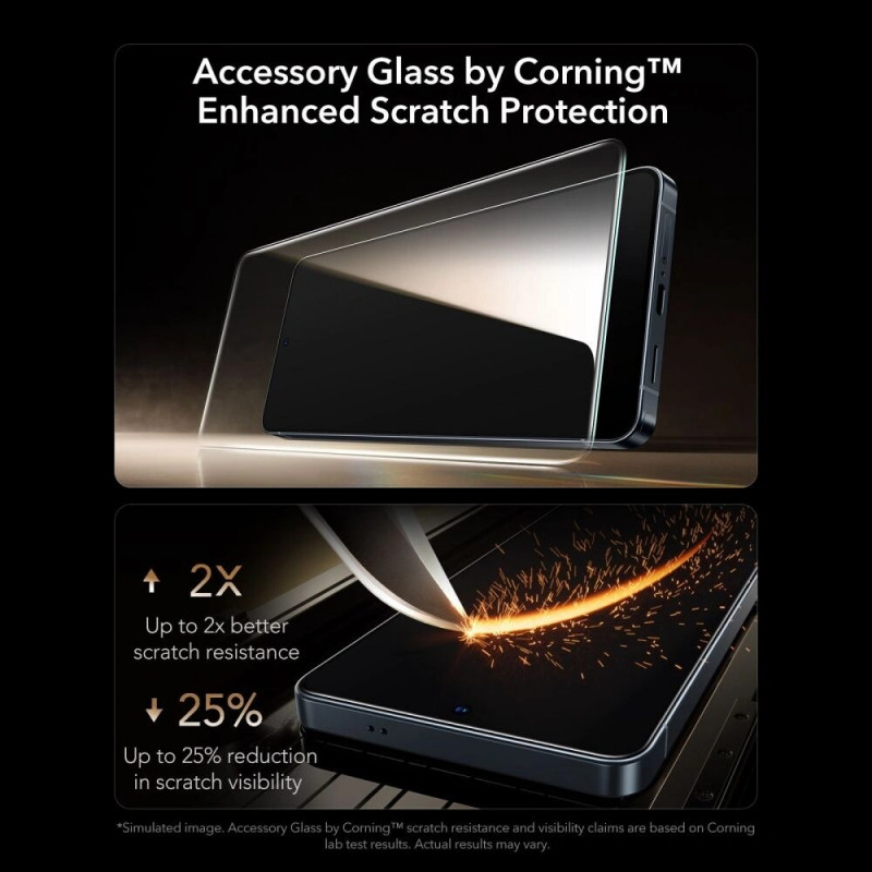 Vetro temperato ESR UltraFit Armorite Pro per Samsung Galaxy S26 Ultra, trasparente