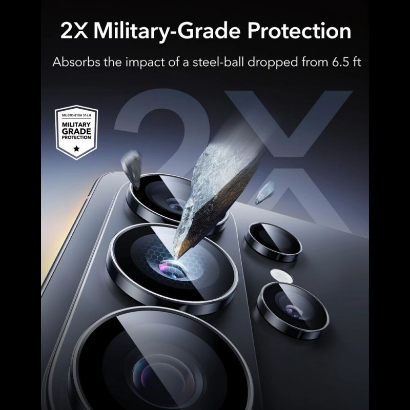 Protezione fotocamera ESR Armorite per Samsung Galaxy S26 Ultra, nera