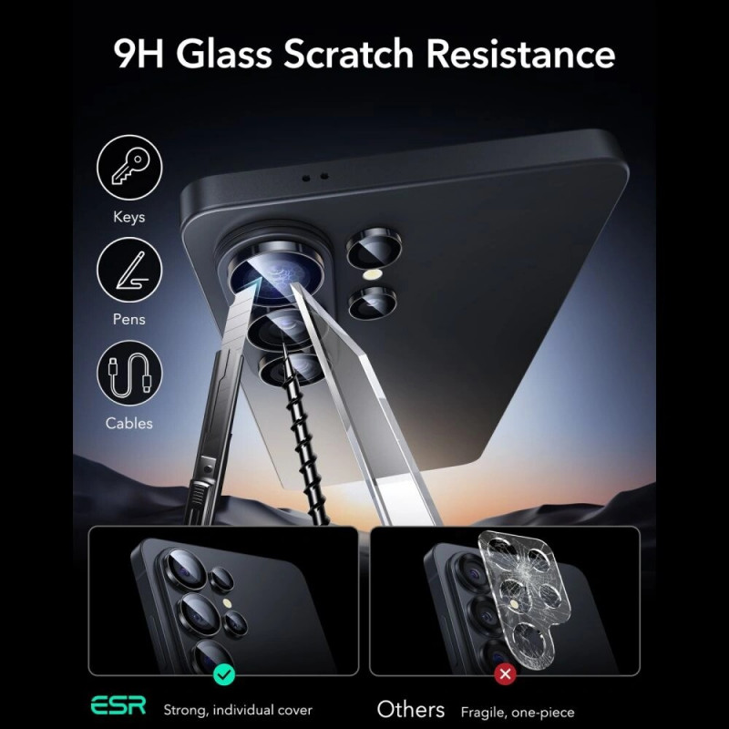 Protezione fotocamera ESR Armorite per Samsung Galaxy S26 Ultra, nera