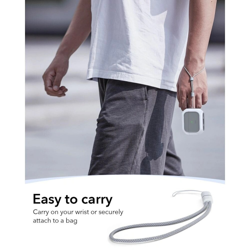Custodia ESR Orbit HaloLock MagSafe per Apple AirPods Pro 3, bianca