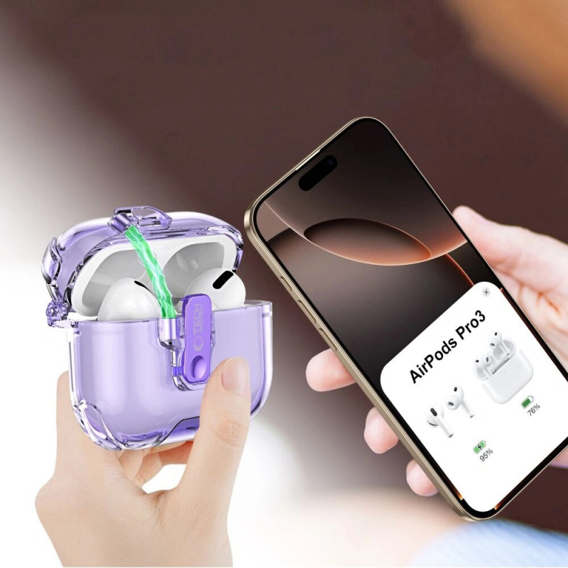 Custodia per case di ricarica Tech-Protect Bounce Pro per Apple AirPods Pro 3, rosa