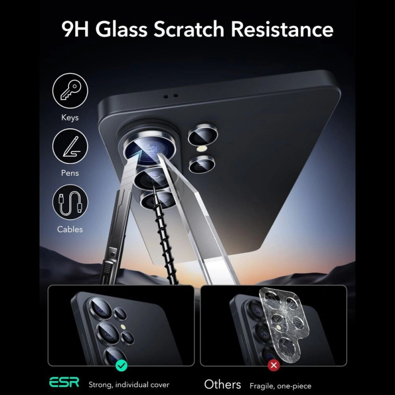 Protezione fotocamera ESR Armorite per Samsung Galaxy S26 Ultra, trasparente